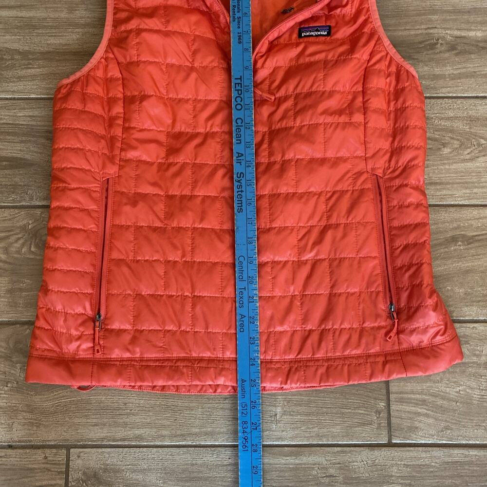 Patagonia Nano Puff Vest Shock Pink Zip Puffer Primaloft Women's L - Picture 3 of 9